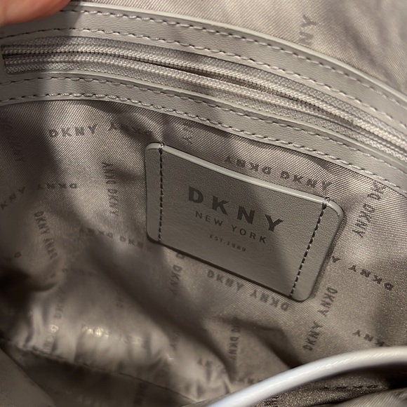 Dkny Bags Dkny White Black Graffiti Logo Slim Erin Leather